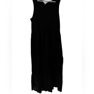 Terra & Sky Black Midi Dress